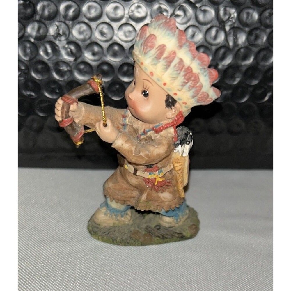Rare Find Ceramic Indian Boy With Bow and Arrows. EXCELLENT CONDITION.